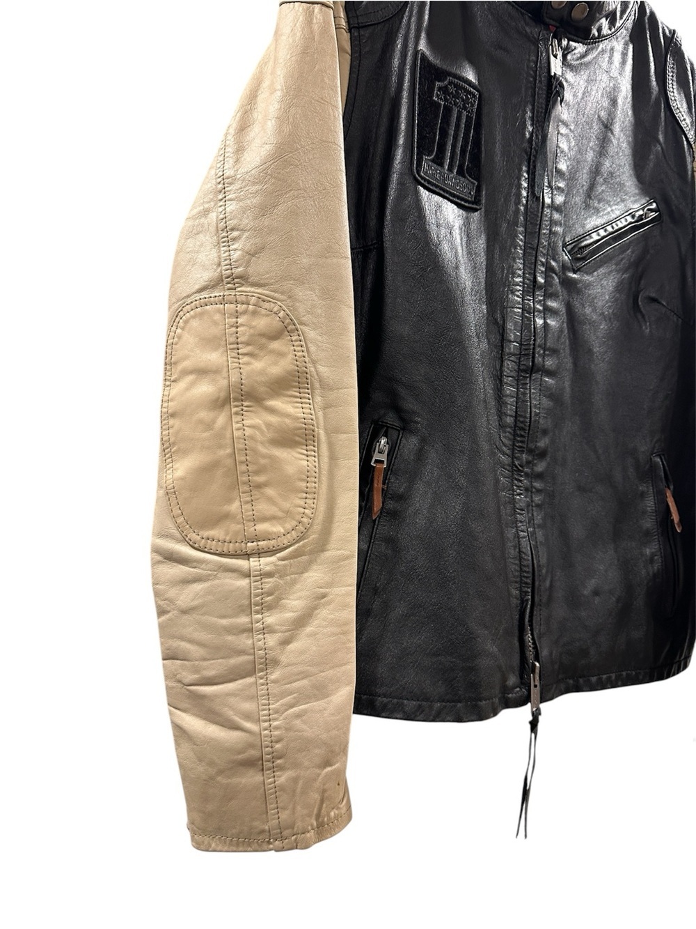 Women’s Slimfit Harley-Davidson Pushrod #1 Leather Jacket - Picture 5 of 12